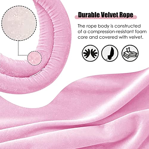 Transenna 2 Pacchetti di Corda di Velluto Rosa con...