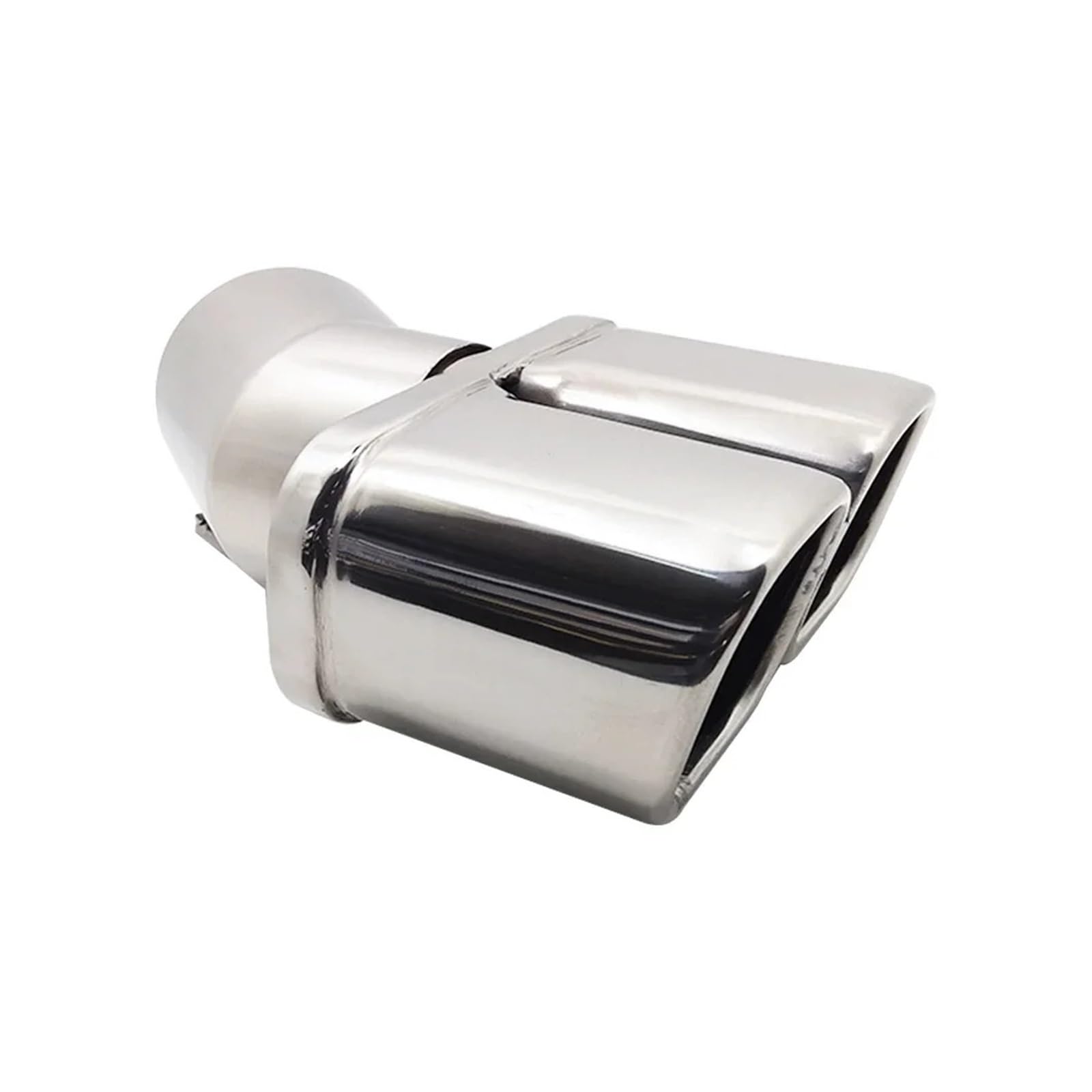 Pour Nissan Pour Qashqai 2006-2023 Embout Silencieux D'échappement En Acier Inoxydable Double Tuyau 1 À 2 Modifié Pour Voiture Tuyaux D'échappement(Silver)
