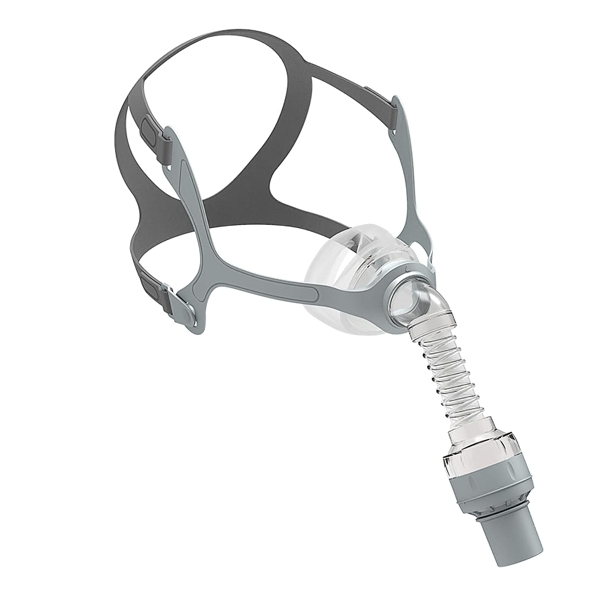 BMC N5AH Waterless Humidification Nasal Mask with Headgear and Head Pad, Compatible with Most Respiratory Equipment, Meet Different Face Shapes, Anti-Snoring Apnea