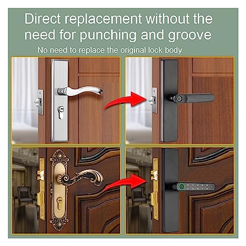 Tuya Smart Lock com impressão digital digital eletrônico inteligente fechadura de porta com senha de