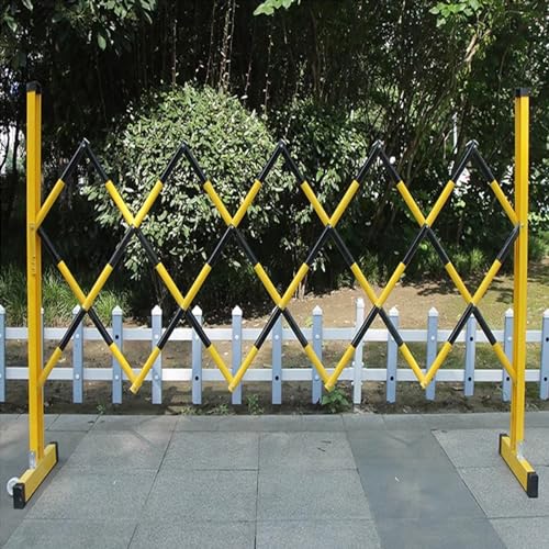 Barrera de tráfico retráctil portátil: Barrera metálica expandible para Control rápido de Acceso a entradas de vehículos, Seguridad Vial y soluciones para la gestión de m