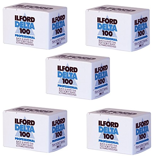 Ritz Camera Ilford 1780624 Delta 100 �v���t�F�b�V���i�������t�B���� ISO 100 35mm 36�I�o 5�p�b�N