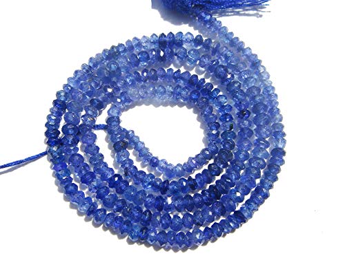 Tanzanite naturelle AA+ perles de qualité supérieure pour la création de bijoux fins