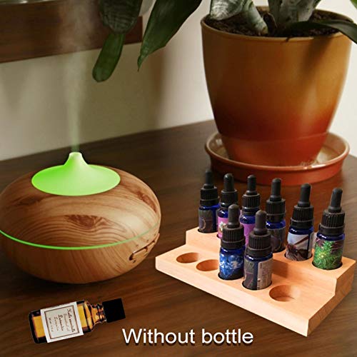 11 Loch Aromaöl Organizer Ätherische Öle Ständer Holz Regal Aroma Öl Halter 15ml Sammlung Behälter Flasche Duftöl… – Bild 3