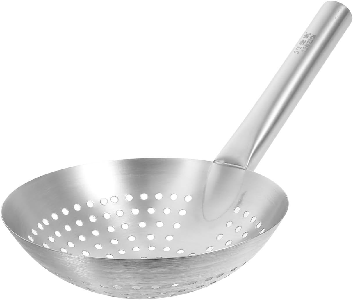 Stainless Steel Skimmer Spoon - 16 inch Filter Spoon for Kitchen, Metal Pasta Strainer, Cooking Serving Strainer - Oil Filter, Food Frying, Drainage, Noodles Draining