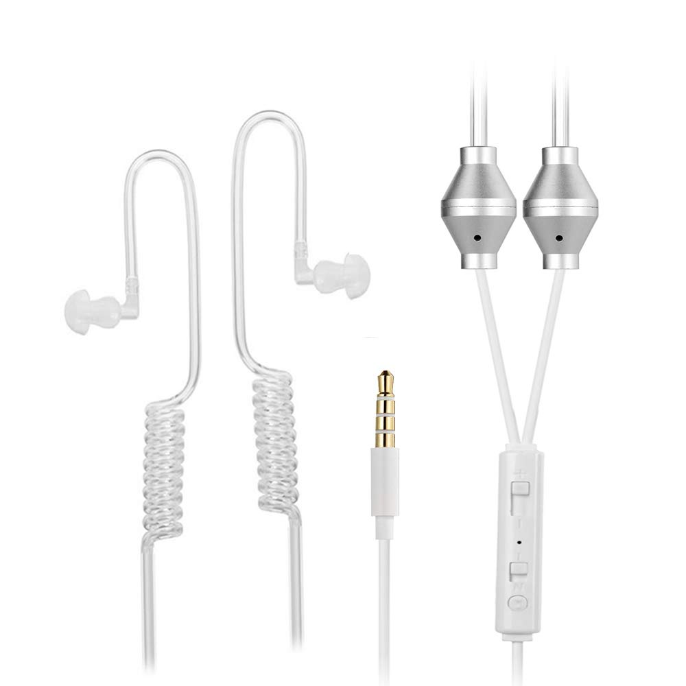 JUTEK AntiRadiation 3.5mm Wired Air Tube Earphones with Microphone