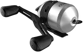 Molinete de pesca Zebco 33 Spincast, Quickset anti-reverso com alerta de mordida, arraste ajustável com mostrador suave, engrenagens potentes totalmente em metal com uma moldura leve de grafite