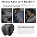 Crofy 2-Pack Car Neck Pillow, Softness Car Headrest Pillow for Driving with Adjustable Strap, 100% Memory Foam and Breathable Removable Cover, Comfortable Ergonomic Design, 4.7 Inches Thick