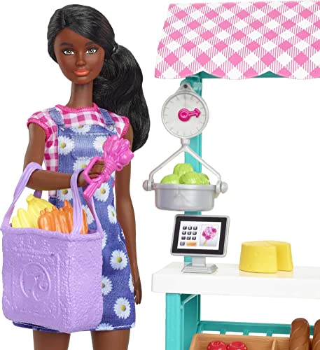 Barbie Careers Doll & Playset, Farmers Market Theme With Brunette Fashion Doll, Furniture & Accessories #TOP1