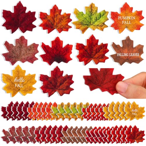 50 Pcs Fall Mini Nail Files Gift Maple Leaf Fall Nail File Party Favor