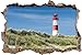 Produktbild Pixxprint 3D_WD_S2280_92x62 großer Leuchtturm mit blauem Himmel Wanddurchbruch 3D Wandtattoo, Vinyl, bunt, 92 x 62 x 0,02 cm
