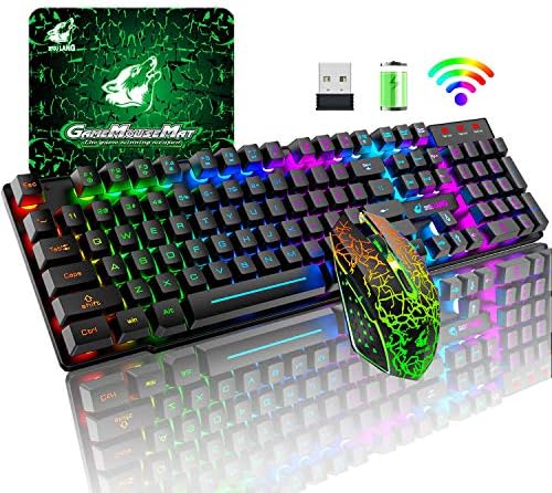 Wi-fi Gaming Keyboard and Mouse Combo with Rainbow LED Backlit Rechargeable 4000mAh Battery Mechanical Ergonomic Really feel Waterproof Dustproof 7 Shade Backlit Mute Mice for Pc Mac Gamer Wi-fi Gaming Keyboard and Mouse Combo with Rainbow LED Backlit Rechargeable 4000mAh Battery Mechanical Ergonomic Really feel Waterproof Dustproof 7 Shade Backlit Mute Mice for Pc Mac Gamer