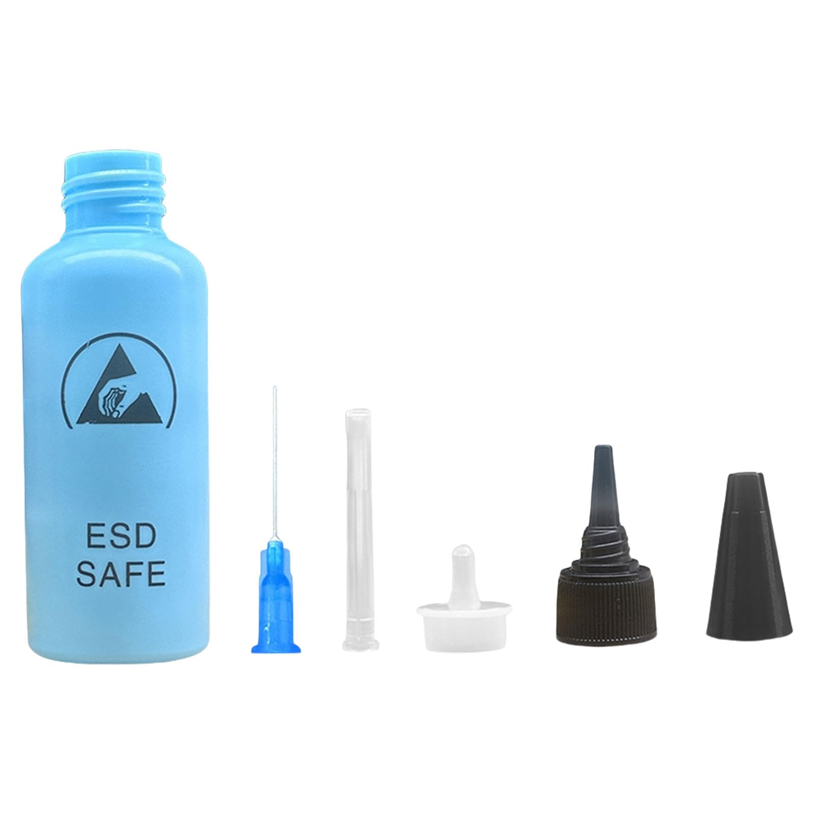 Xagmodshn Blue 65Ml 65Ml Dispenser Solvent Bottle Leak Proof Needle Bottle For Glues Removal Hand Tool Maintenance Projects Electronics Maintenance Solvent Container