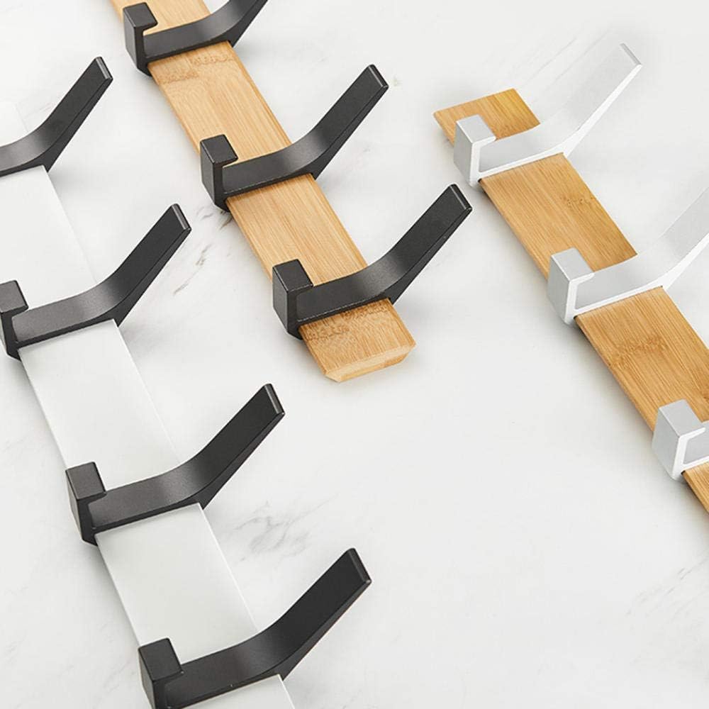 Garderobenhaken, Moderne und platzsparende Garderobe mit 5 verstellbaren Haken for Jacken, Mäntel, Schals Handtaschen(B)