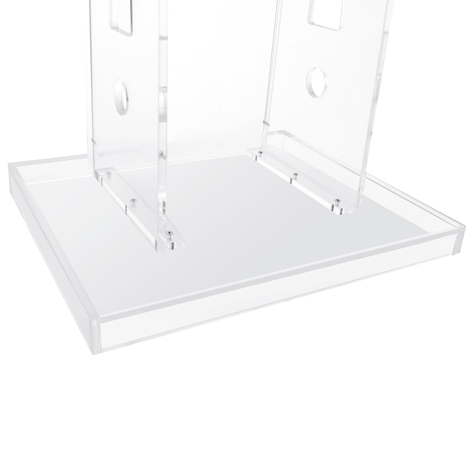 Pupitre en acrylique transparent Podium Bureau Champ d'église Pupitre transparent pour salle de classe Chaire professionnelle Table de conférence 60 x 40 x 110 cm