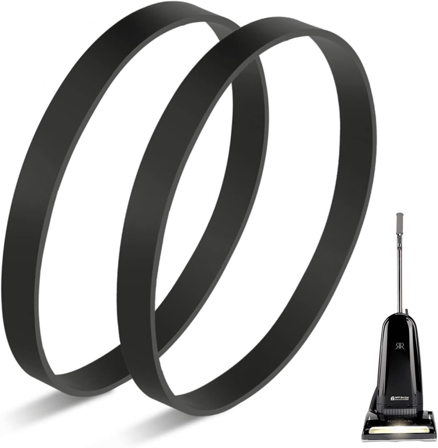 JEDELEOS Replacement Belts for Riccar Vacuum Cleaner, Fit Model 8000, 4000, 2000 and R Series, Replace Part A20-R2 (Pack of 2)