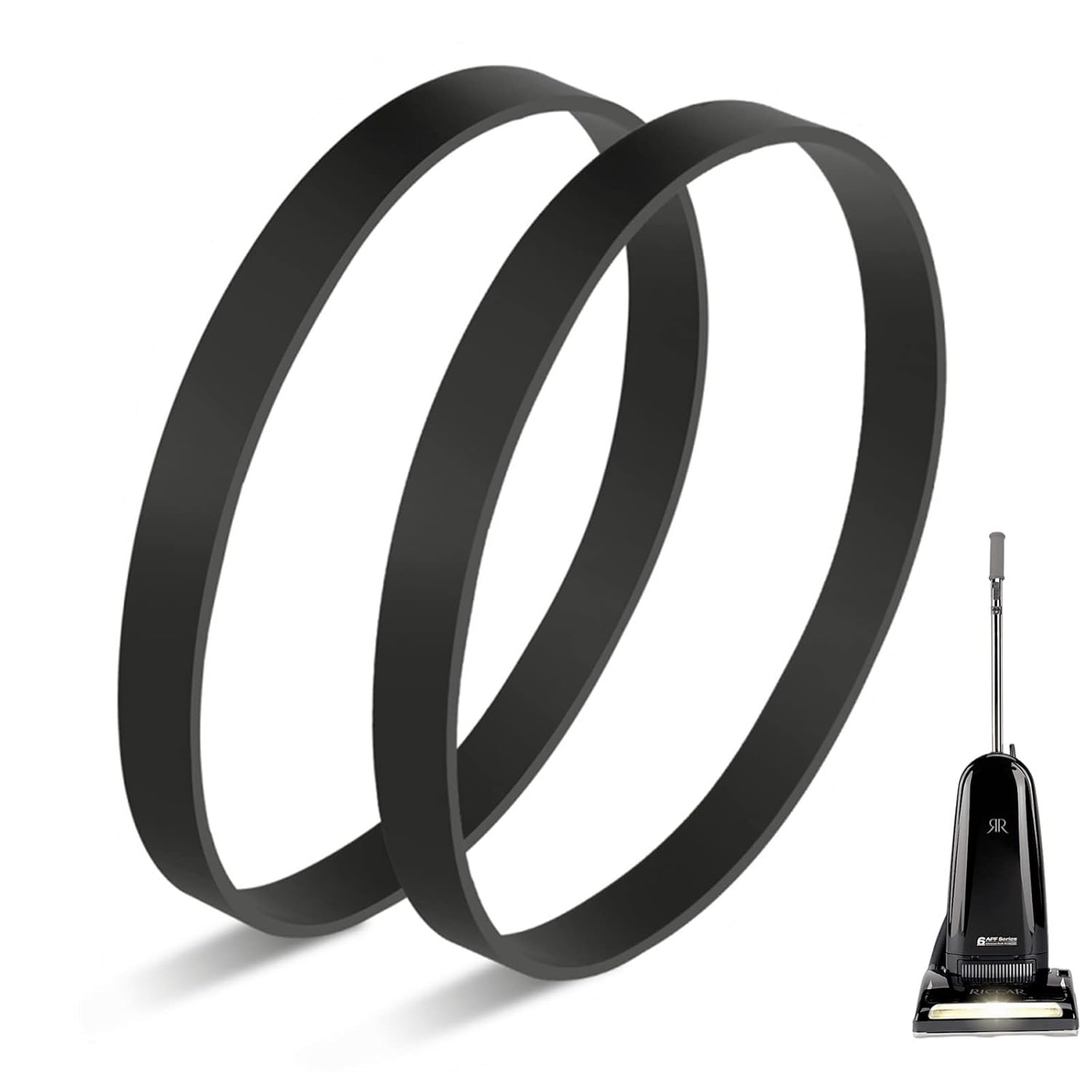 JEDELEOS Replacement Belts for Riccar Vacuum Cleaner, Fit Model 8000, 4000, 2000 and R Series, Replace Part A20-R2 (Pack of 2)