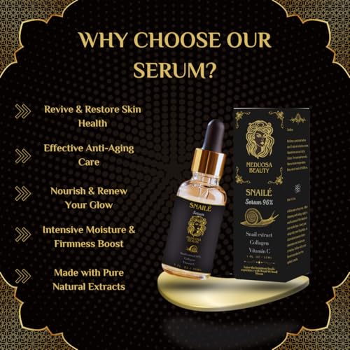 Snail Mucin 96% Serum for Sensitive Skin, Snail Power To tighten the face and neck, Dark Spots, Anti-Aging, Acne, Moisturizer, for Women and Men, Vitamin C, 30 fl oz. - Image 6