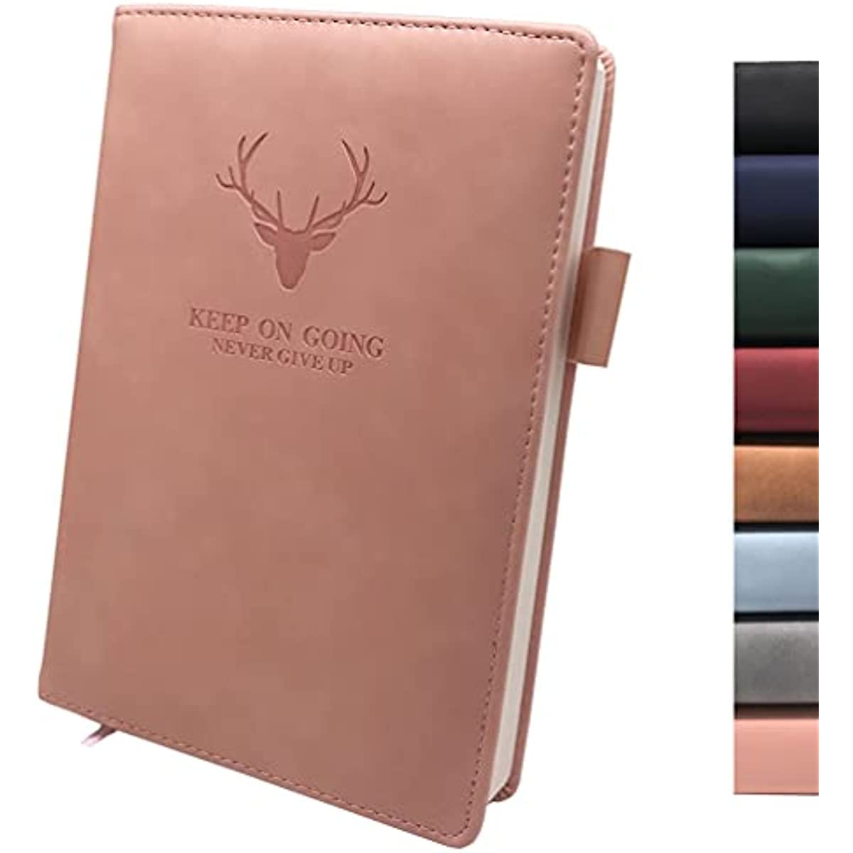 AHLAN A5 Ruled Notebook, 360 Pages Journal Hardcover Executive Diary with Premium Thick Paper, College Lined Journal for Office/Home/School/Business/Writing & Note Taking(Pink)