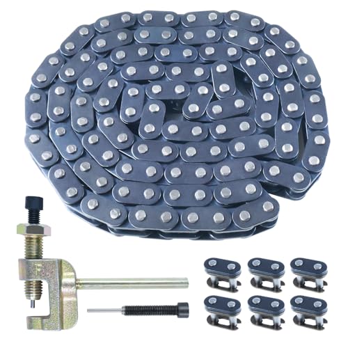 Holato HLT-T8CLQ-116LT T8F Drive Chain 116 Links With Chain Breaker Kit For 2 Stroke 43Cc 47Cc 49Cc 50Cc Coolster Ssr Sx50 Apc Mini Chopper Rocket Pocket Bike Pit Dirt Bike Atv Quad Mini Moto Ebike Heavy Duty Parts cover
