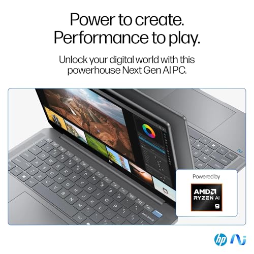 Image of HP 2024 OmniBook Ultra 14 inch 2.2K IPS Touchscreen Laptop 12-Core AMD Ryzen AI 9 HX 375 APU AMD Radeon Graphics 32GB LPDDR5 4TB SSD USB-C w /DP WiFi AX BT Webcam Backlit KB Fingerprint Windows 11 Pro