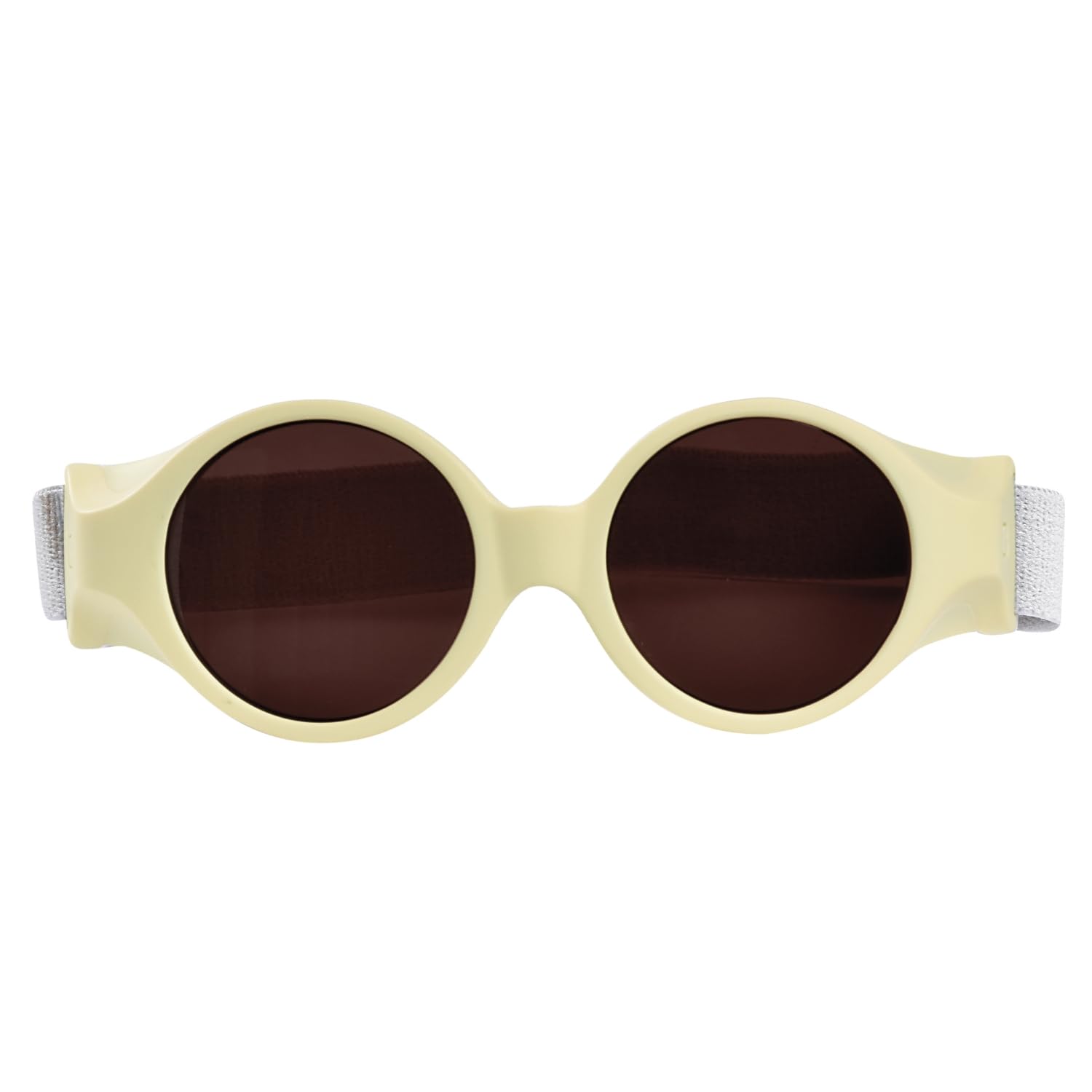 Béaba, Lunettes de soleil pour bébé 0-9 mois, Protection 100% UV - CAT 4, Protection Latérale, Confort Optimal, Bandeau élastique ajustable, Collection Glee, Citronnade
