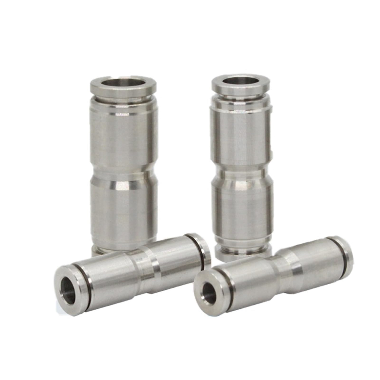 connettore rapido pneumatico diretto, Raccordo for tubo dell'aria in acciaio inossidabile 304 2 pezzi PG PU4 PU6 PU8 PU10 Raccordo in metallo for trachea(Pu16)