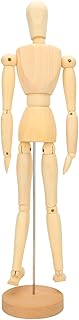 Artist Manikin 17.3 Inch Wooden Figure Model Flexible Articulated Mannequin Wooden Human Body Model for Drawing Decoration