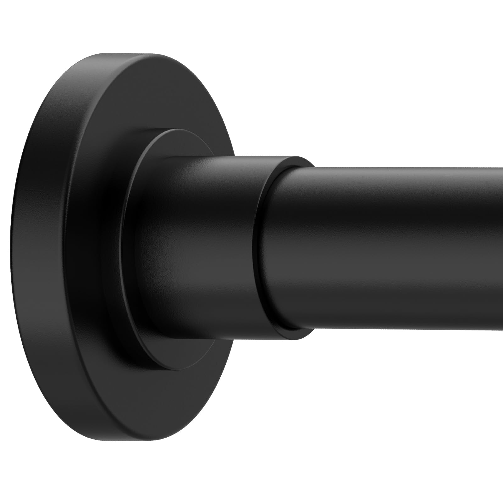 GXOACKJ Black Shower Curtain Rods - 31-80 Inch Spring Tension Shower Rods for Bathroom, Adjustable, No Drilling, No Rust, Stainless Steel