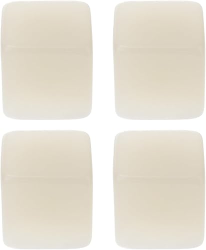 STOBOK 4 cubos de dados que brillan en la oscuridad, dados cuadrados luminosos en blanco para juegos de mesa claros, diversión de bricolaje y conteo