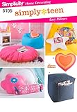 Simplicity Andrea Schewe Simply Teen Pattern 5105 Easy Pillow Variations, Beanbag Chair, and Ottoman