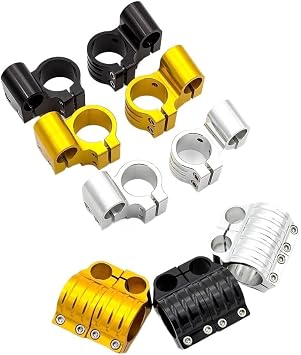 Handle Bar Risers Motorcycle Riser Regular 31mm-55mm 30 32 33 34 35 40 41 43 45 50MM Motorcycle Replacement Clip ons Clip on HandlebarBlack 32mm