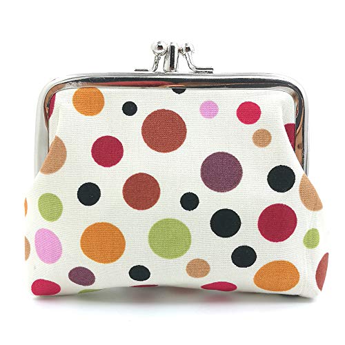 Cute floral buckle coin purses vintage pouch kiss-lock change pur…