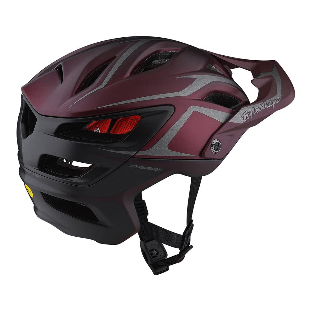 Troy Lee Designs A3 Helmet for Bicycle/BMX/Enduro Racing A3 MIPS Helmet; Jade Burgundy MD/LG