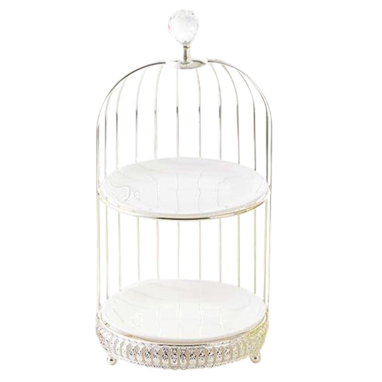 Yixannx Elegant Bird Cage Cake Stand Elevating Dessert Presentations Through Unique Style Any Occasion Unique Bird Cageshaped Dessert Stand Creates Romantic