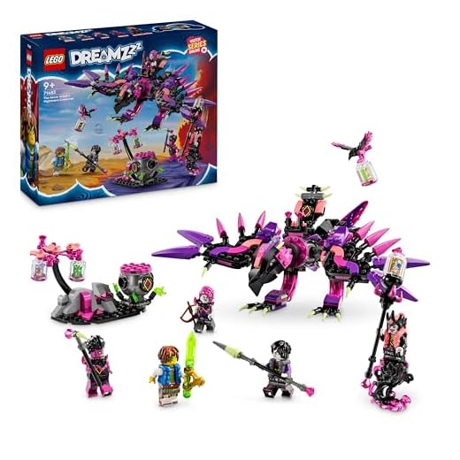LEGO DREAMZzz 3in1 The Never Witch’s Nightmare Creatures Set, Magical Building Toys for 9-Plus-Year-Old Boys & Girls, Build as Cauldron, Wolf or Raven Figures, Creative Birthday Gift for Kids 71483