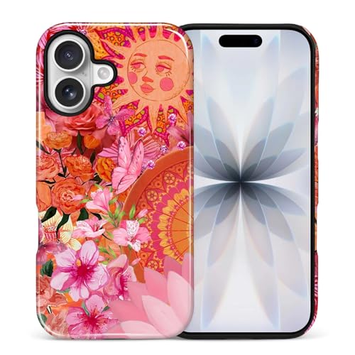 Coque iPhone 17 motif floral bohème idéal pour le quotidien actif