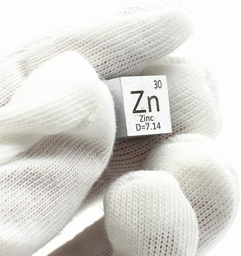 Miniatura 2 de Cubo Element Cube de 0.39 pulgadas de densidad pura de 0.39 pulgadas para cazador de mesa periódica Element Collection y más (0.39 pulgadas, zinc)