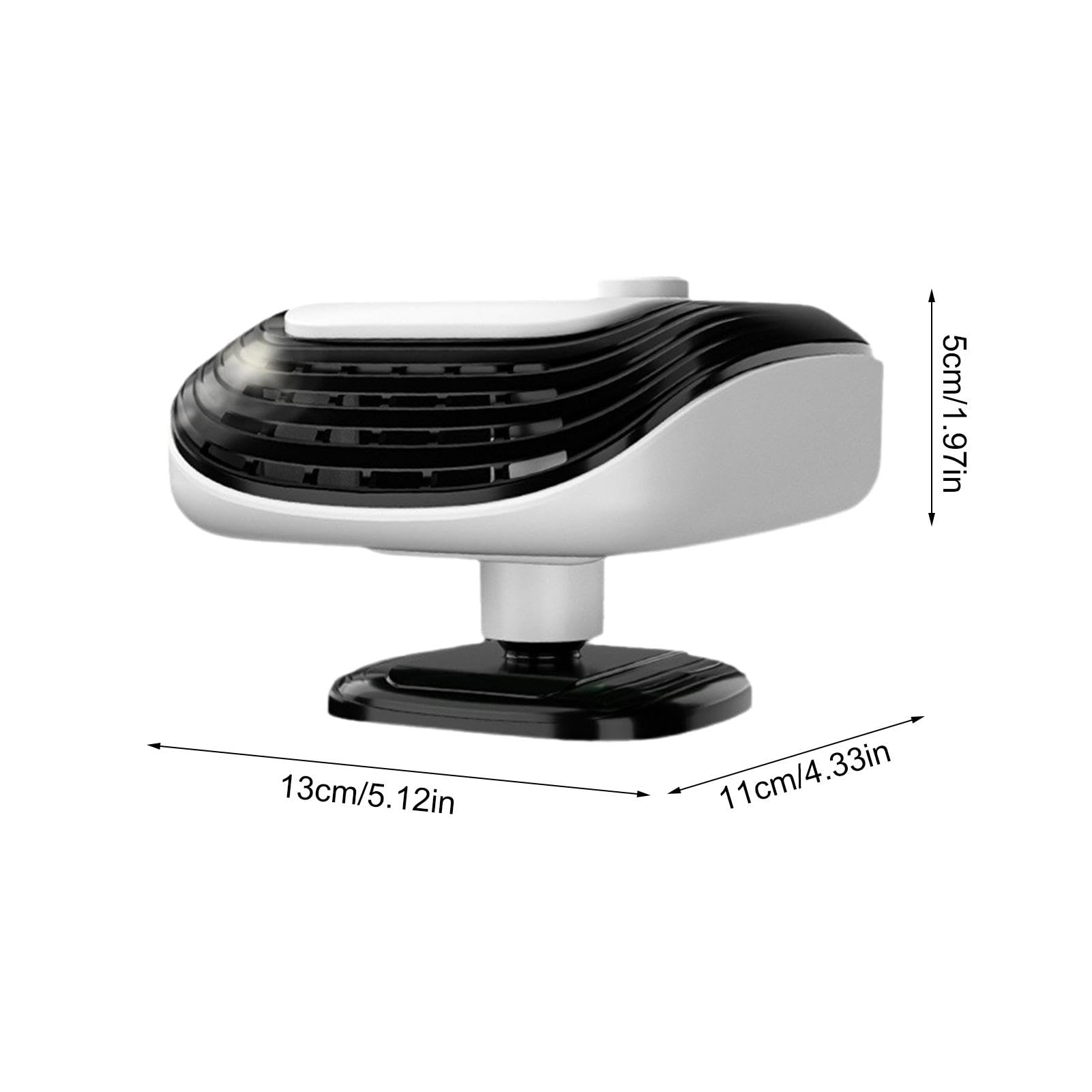 Dégivreur de pare-brise de voiture - Chauffage portable - Dégivreur rotatif - Dégivreur de pare-brise - Chauffage rapide - Désembueur de pare-brise pour camions