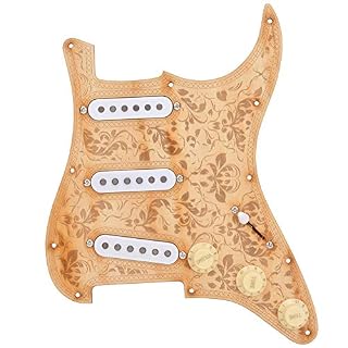 Pickguard chargé, pickguard GP107 Guitare électrique Loaded Pickguard Érable Pickup SSS Chargement Pick Guards Set… - Les Beatles, Paul McCartney, John Lennon, RIngo Starr, George Harrison