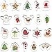 Navidad Cortadores de Galletas, 20 Piezas Navidad Moldes Metalicos para Reposteria Bizcocho Pastel Cookie Fondant Tarta Horno Formas, Navidad Decoración de Fiesta -Acero Inoxidable