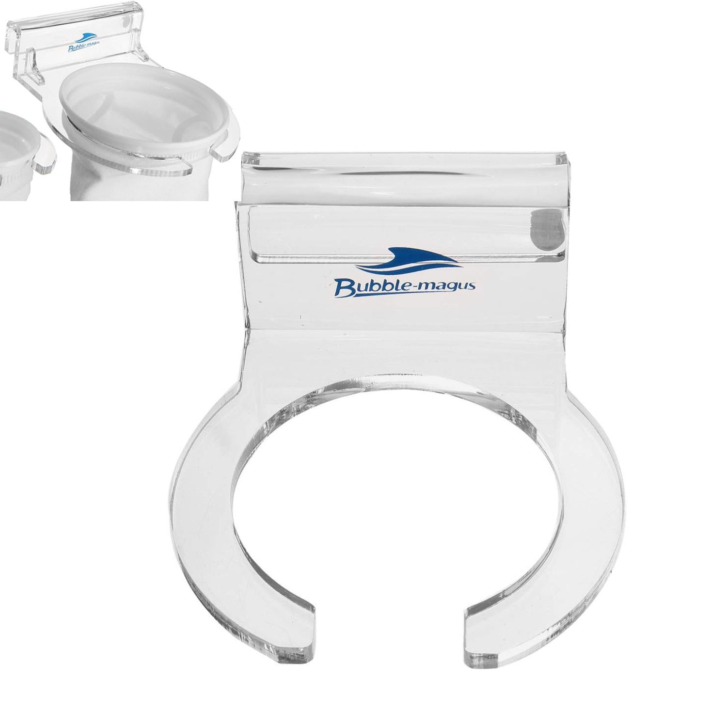 Bubble Magus Aquarium Sump Filter Socks Holder Transparent (4 Inch Dia) for Freshwater Aquariums, Ponds, Sumps Filtration by Petzlifeworld