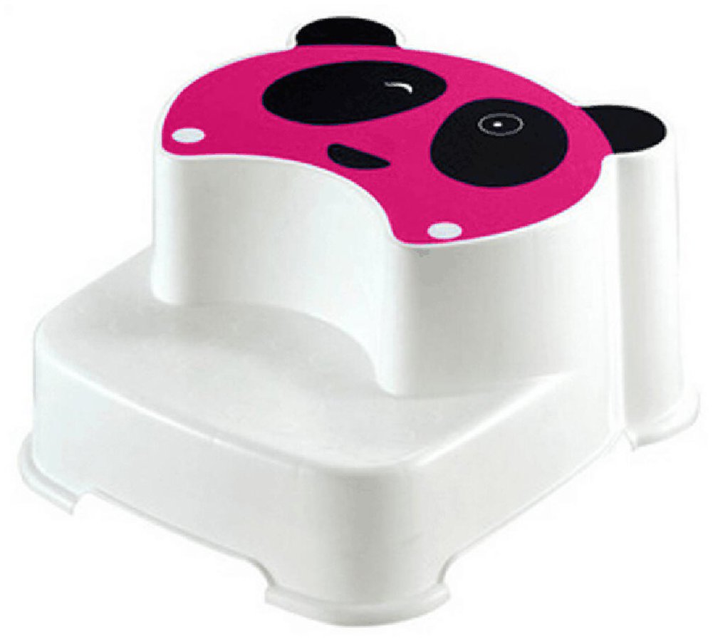 CORRONBaby Step Stool - Non-slip Panda Step (Pink)