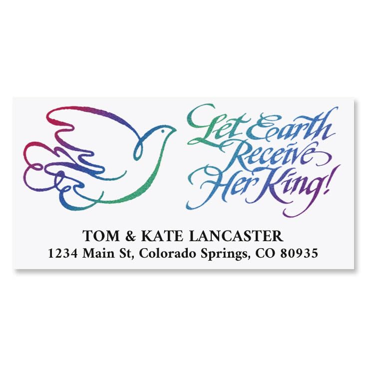 Colorful Images Faith Expressions Religious Easter Return Address Mailing Labels,Personalize with Name and Shipping Address, Set of 144 Self Adhesive,