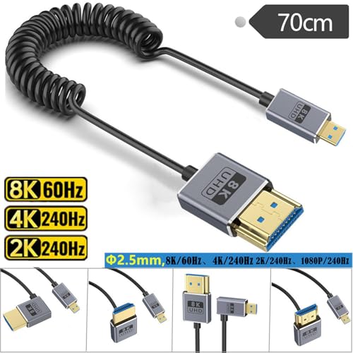 Câble flexible caméra 8K60Hz haut débit 48Gbit/s