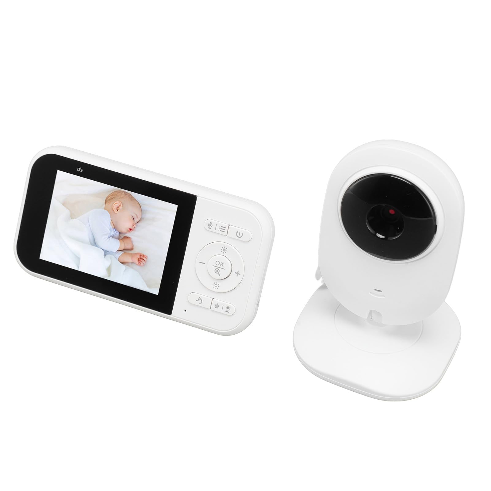 Caméra de Surveillance pour bébé 1080P HD 2,8 Pouces, Visualisation Nocturne, Installation Facile, Portée de Transmission Extérieure de 100 M