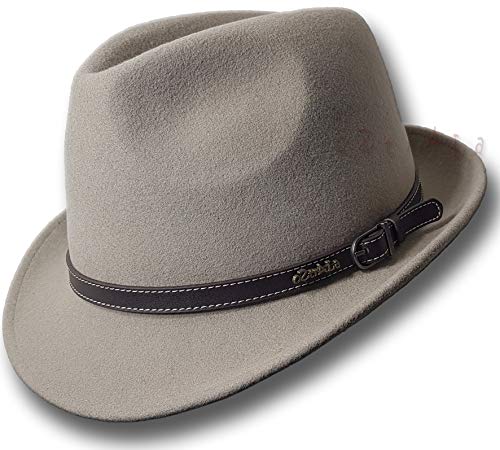 Oztrala Trilby Felt Hat Australian Wool Leather Band Fedora Fur Men/Women Bucket Hw03 Trilby thumb #4