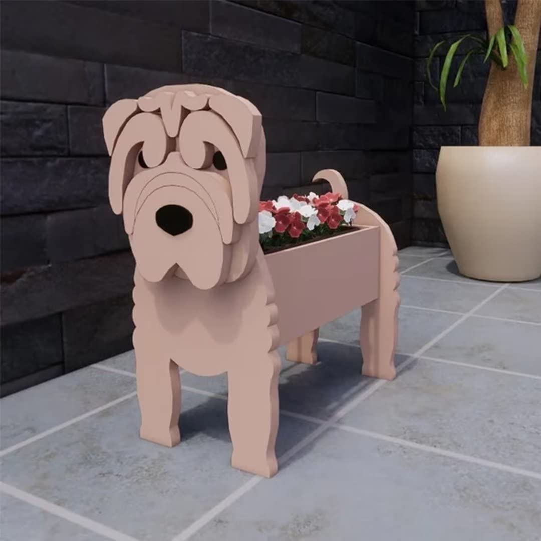EIMOPE Cute Flower Pot Dog Planter, Garden Flower Planters Animal Shaped Flower Pot, Dog Plant Pots For Garden Flower Cactus Air Plants, Home Decor Gift — image 1