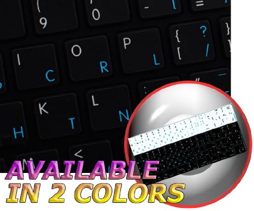 Mac Ns Dvorak - English Non-Transparent Keyboard Stickers Black Background For Desktop, Laptop And Notebook #TOP19