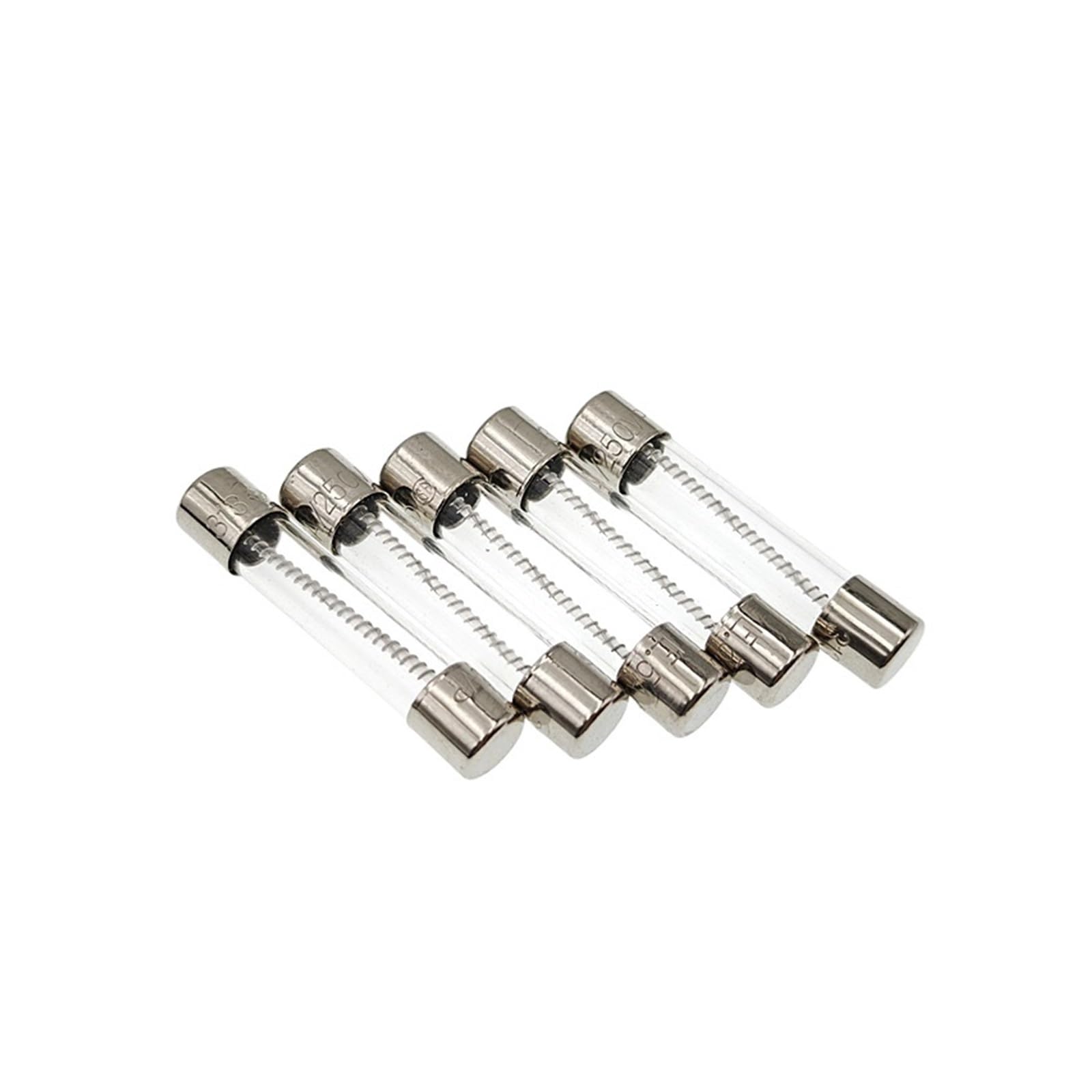 10PCS 6 * 32MM Slow Blow Glass Fuses Insurance Tube 6 * 32 313 FUSE 6x32mm T1A T2A T3A T6.3A T8A T10A T15A T20A 250V 0313